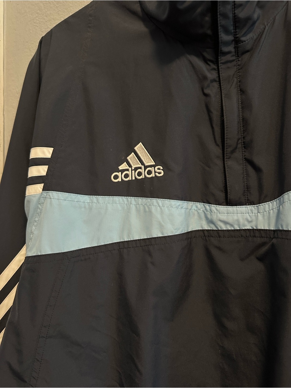 Vintage 2003-2004 adidas Real Madrid Pullover Reversible Windbreaker - Picture 5 of 11